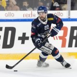 Julien Privet (HCC), lors de la finale de National Cup Men 2024/2025 de hockey sur glace entre le HC La Chaux-de-Fonds et les GCK Lions.